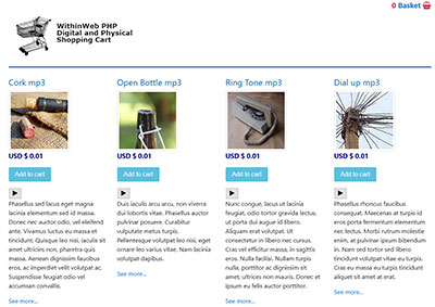 Bootstrap shopping cart with mulitple columns