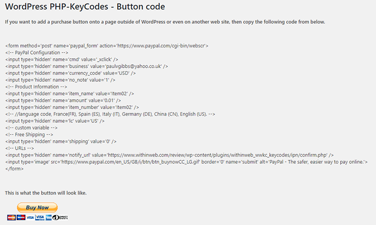create item second screen