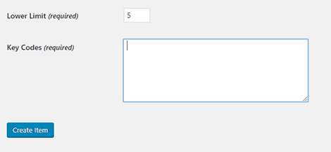 create item second screen